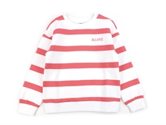 Kids ONLY bright white/coral paradise striped sweatshirt